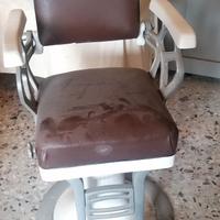 sedia barbiere vintage