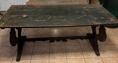 Tavolo Fratino Antico in Legno Massello