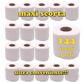 144 rotoli Carta igienica 2veli maxi scorta