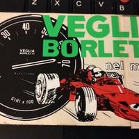 Adesivo pubblicitario Veglia Borletti vintage