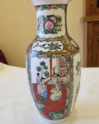 vaso vintage con disegno giapponese l