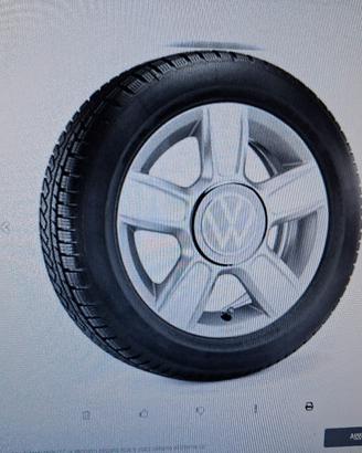 4 gomme da neve comprese di cerchi nuove vw up