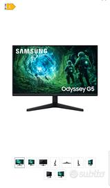 Monitor Nuovo Samsung Odyssey G5 27" VE - TV