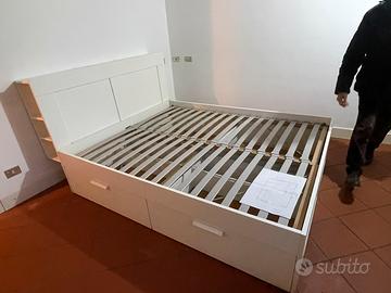 Letto matriminiale Ikea BRIMNES 160x200 con doghe