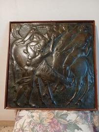 Bassorilievo in bronzo "ratto delle Sabine"