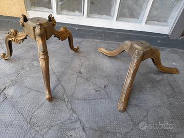 Basi tripodi in bronzo