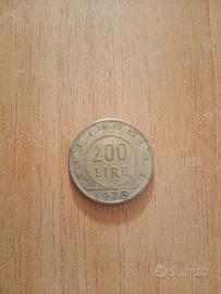 Moneta Rara 200 Lire 1978