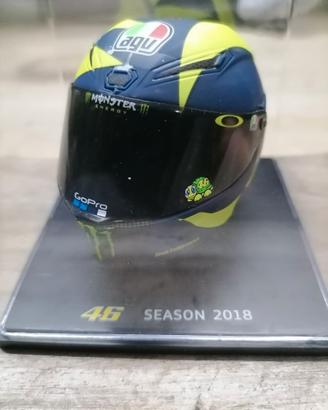 Mini Casco Valentino Rossi 46 Season 2018 1:8