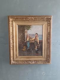  Aldo De Dominicis (Napoli, 1936), olio  su legno 