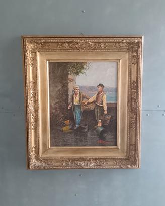  Aldo De Dominicis (Napoli, 1936), olio  su legno 