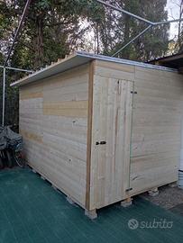 Veranda in legno e copertura