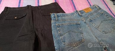 3 jeans uomo 52 uguali più 1 nero taglia 52 
