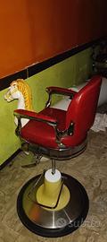 poltrona barbiere bambini cavalluccio 