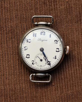 Orologio Longines polso donna argento primi '900