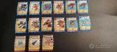 Lotto 15 carte Digimon Bandai 1999 CE vintage