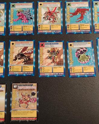 Lotto 15 carte Digimon Bandai 1999 CE vintage