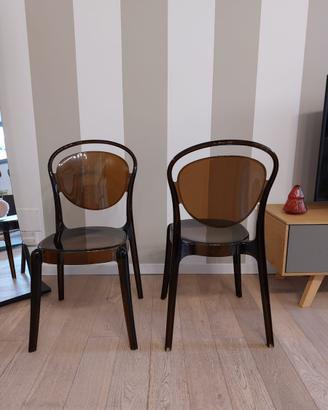 Sedie Calligaris Parisienne  color cioccolato