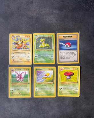 🌿 Lotto Carte Pokémon Set Jungle Unlimited 🇬🇧