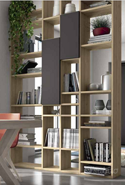 Libreria bifacciale l 168 cm h max 302cm come foto