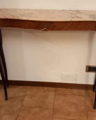  tavolino in marmo e legno