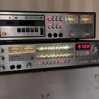 Vintage receiver e piastra Saba 