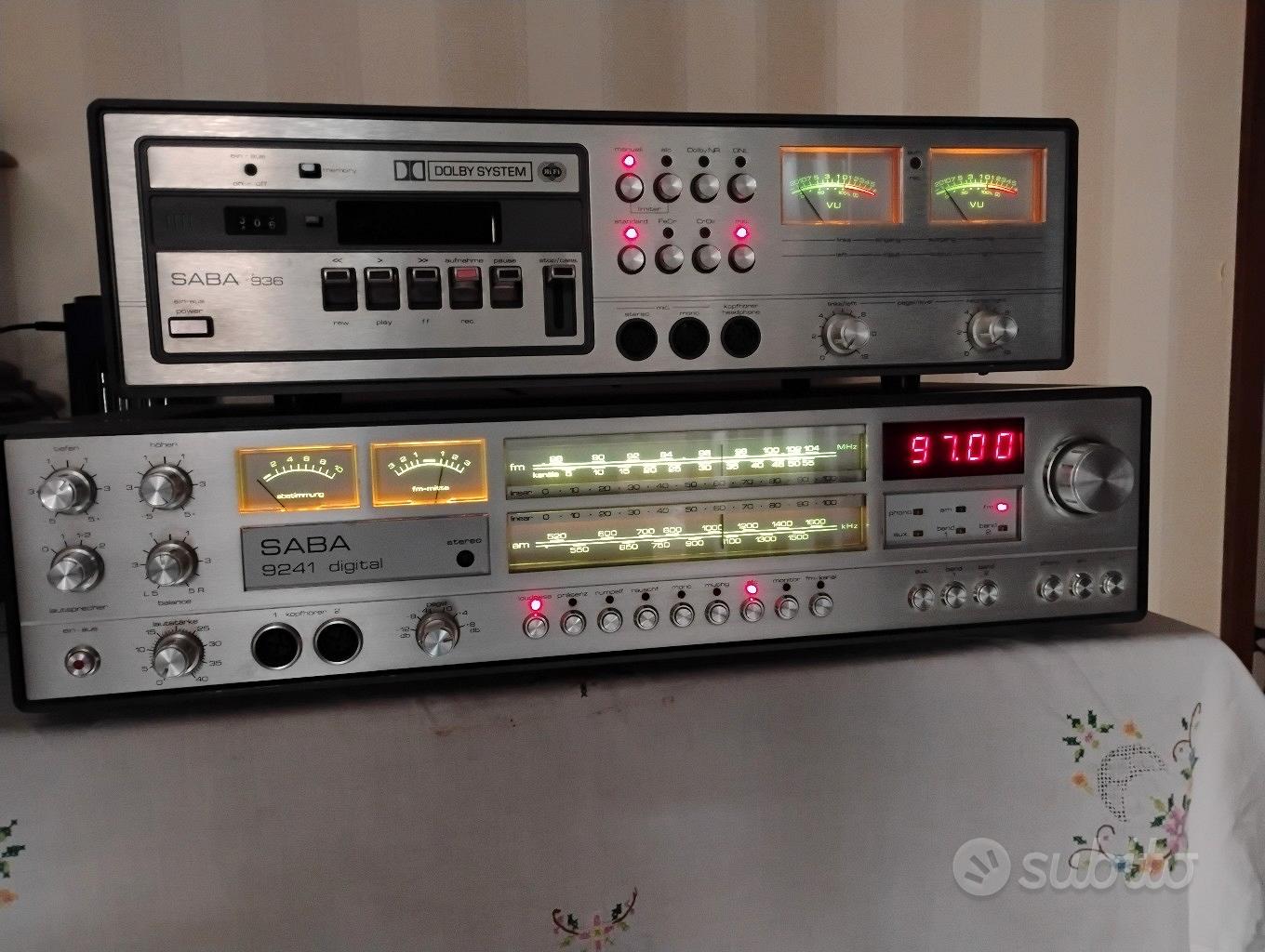 Vintage receiver e piastra Saba - Audio/Video In vendita a Salerno