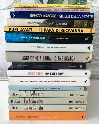 Libri di autori di cinema spettacolo tv ecc