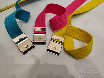 cinture azzurra fucsia gialla 90-100cm