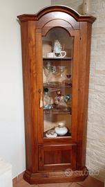 Vetrina Ad Angolo in Legno
