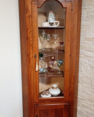 Vetrina Ad Angolo in Legno