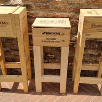 scatole legno vino...tavolino