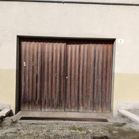 portone garage legno 