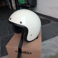 Casco moto vintage DMD Jet Retro Cream L