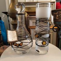 Set vetro artigianale DUKAT (Polonia) ambra