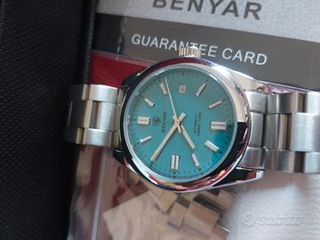 Benyar oyster hommage Rolex quadrante turchese 