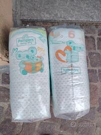 2 pacchi da 26 pannolini Pampers baby dry taglia 6