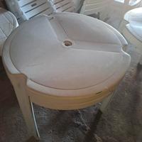 Tavoli rotondi in plastica