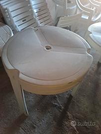 Tavoli rotondi in plastica
