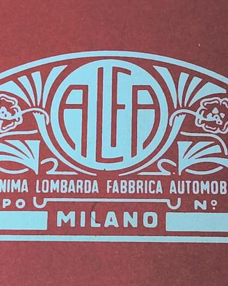 Alfa Romeo tavole in cartoncino Raffaello