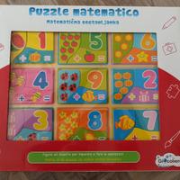 Puzzle matematico legno Giocoliere Bravo 10m+