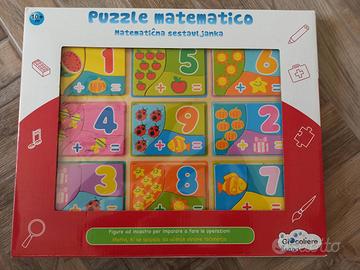 Puzzle matematico legno Giocoliere Bravo 10m+