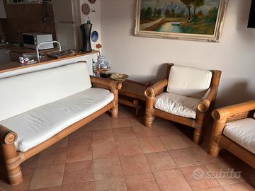 Salotto completo in bambu