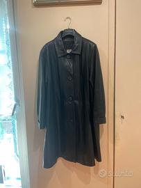 Giacca lunga di pelle