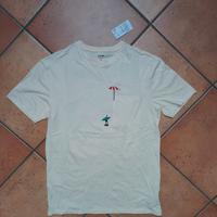 Maglietta con stampa gialla nuova