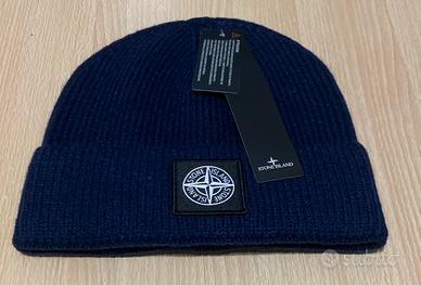 Stone island Berretto invernale blu tg unica