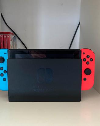 Nintendo switch console con accessori