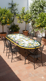 TAVOLO IN PIETRA LAVICA MIS. 200X100 CM. IN ITALIA