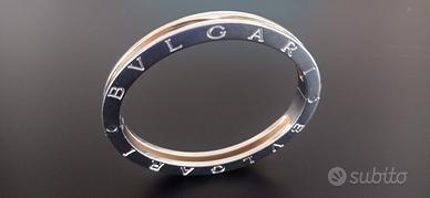 Bracciale Bulgari B.zero1 in oro giallo e acciaio 