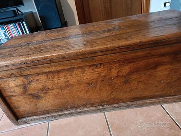cassapanca in legno di quercia fine 800