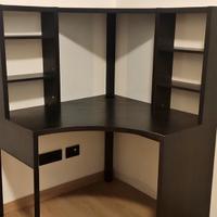 IKEA MICKE Scrivania angolare nera